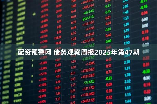 配资预警网 债务观察周报2025年第47期