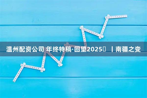 温州配资公司 年终特稿·回望2025⑫丨南疆之变